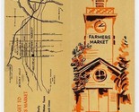 Original Farmers Market Brochure Los Angeles California 1960&#39;s - £19.71 GBP