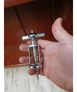 Vintage Style Fly Nut Corkscrew Wine Bottle Opener Signed Geschuetzt - $19.79