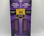 2 pack 3M 320 X-Fine Grit Sanding Sheets 6 PK No-Slip Grip 3-2/3&quot; x 9&quot; NEW - £9.61 GBP