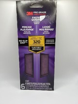 2 pack 3M 320 X-Fine Grit Sanding Sheets 6 PK No-Slip Grip 3-2/3&quot; x 9&quot; NEW - $12.21