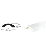 CRL White Frameless Shower Door Half-Round Threshold - 31 in long - $353.40 MXN