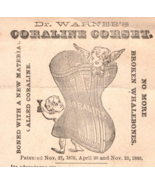 Dr. Warner&#39;s Coraline Corset Victorian Trade Card - $12.87