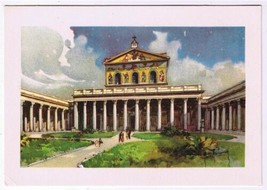 Italy Postcard Rome St Pauls Basilica - $2.16
