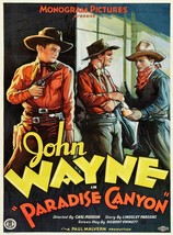 3330.John Wayne Paradise Canyon movie POSTER.Room Home Cowboy Western art decor - £13.45 GBP+