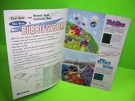 Konami BUBBLE SYSTEM Original 1984 Video Arcade Game Flyer Promo Retro A... - £91.37 GBP