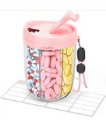 Large Pill Dispenser with 6 Compartments, Anti-Mix Pill Bottle Organizer... - $307.00 MXN
