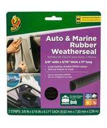Duck Brand Auto &amp; Marine Rubber Weather-stripping .31" x .38" x 17' Black - $9.80