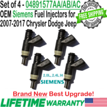 NEW OEM Siemens x4 Best Upgrade Fuel Injectors for 2007-17 Jeep Patriot 2.0L I4 - £287.43 GBP