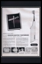 1963 Ronson Toothbrush Framed 11x17 ORIGINAL Vintage Advertising Poster - £54.17 GBP