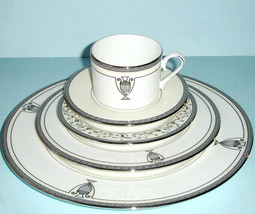 Lenox Westchester Legacy 5 PC. Place Setting Platinum Trim 1st Quality USA New - $65.24