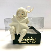 Dept. 56 SNOWBABIES - &quot;Swinging On A Star&quot; Bisque Ornament 6810-1 In Box - £8.59 GBP