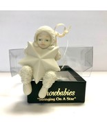 Dept. 56 SNOWBABIES - &quot;Swinging On A Star&quot; Bisque Ornament 6810-1 In Box - £9.06 GBP