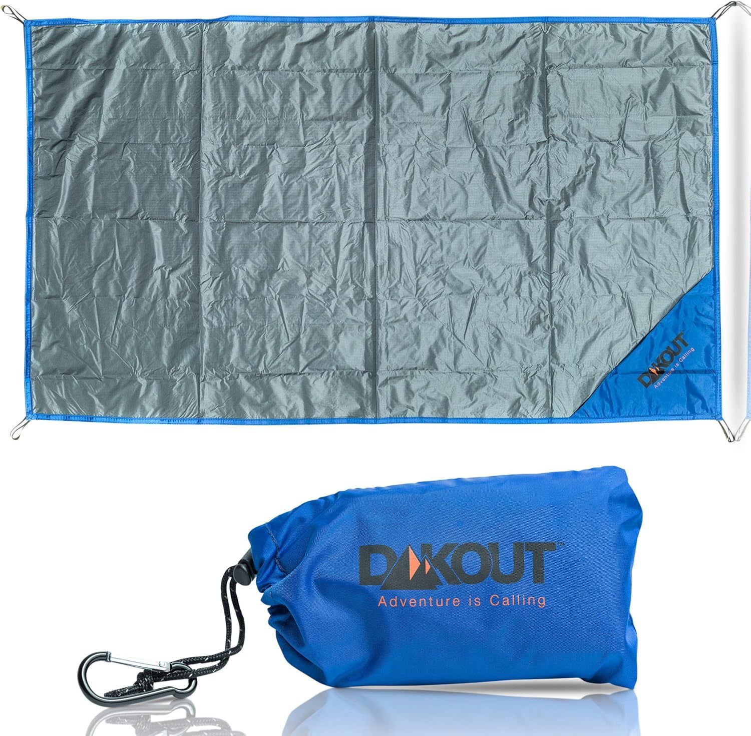 Ultralight Backpacking Tarp Ground Cloth 2.7 Oz Waterproof Mini Pocket B... - $31.60