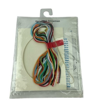 NeedleMagic Stitch 'N Hang Counted Cross Stitch Ornament Snowman Christmas Light Item image 5
