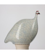 Les Ceramiques de Lussan Small Ceramic Guinea Fowl - White Spotted Lavender - €157,71 EUR