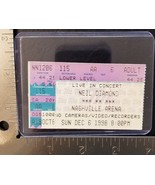 NEIL DIAMOND - VINTAGE DEC. 6, 1998 CONCERT TICKET STUB - $10.00