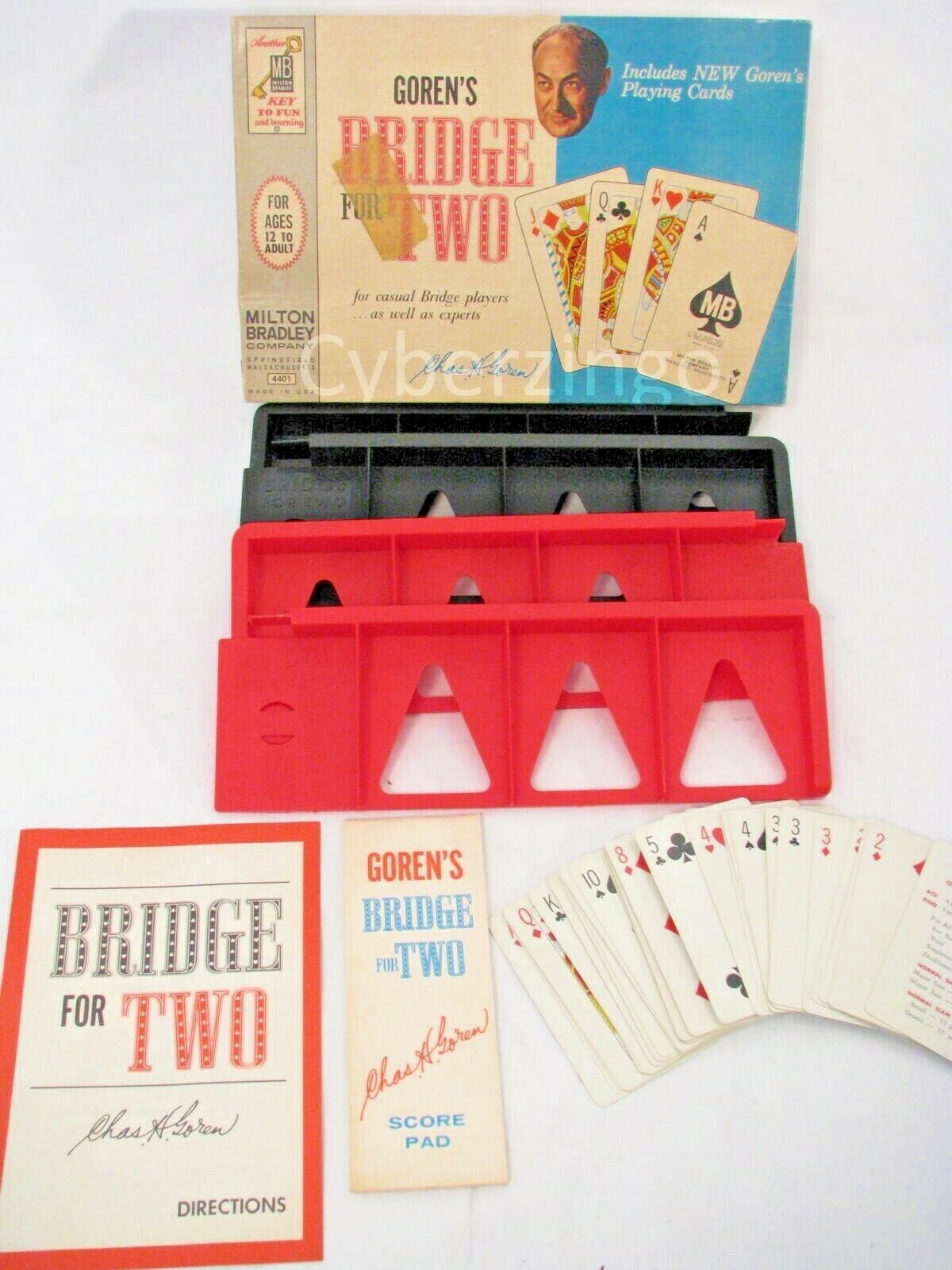 Gorens Bridge For Two Milton Bradley 4401 Vintage 1964 - $21.38