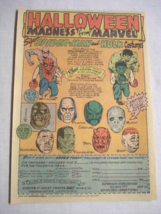 1976 Color Ad Marvel Hulk and Spider-Man Costumes and 8 Monster Masks - £6.38 GBP