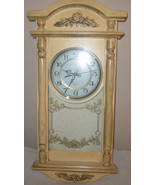 WOODEN WALL QUARTZ CLOCK CABINET  PLUS NEW MOVEMENT WORKS FINE - $42.54