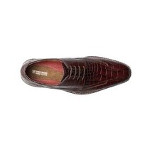 25681-221 Men's Stacy Adams Shoes Crocodile Leather Print GABARDO Cognac image 3