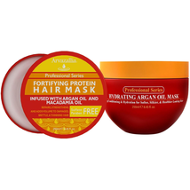 Hydrating Argan Oil Hair Mask and Fortifying Protein Hair Mask Bundle - the Best - £24.23 GBP