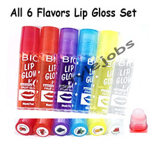 Fruity Flavor Roll On Lip Gloss Lip Shiner Moisturizer Lip Oil 6 PCS Set - $7.81