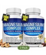 2 PCS Magnesium Complex 8 Essential Magnesium Supplement 1000mg - $28.99