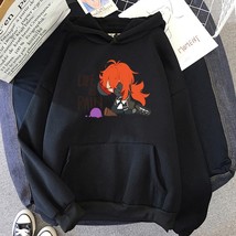 Kawaii Diluc Genshin Impact Meme  Hoodie Aesthetic Harajuku Hoodies Women  Graph - £70.07 GBP