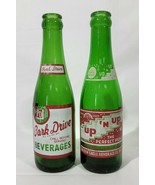 2 Vtg Bottles Up N Up Golden Eagle Beverage &amp; Park Drive Beverages Green... - $424.85 MXN