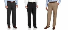 IZOD Men&#39;s Performance Comfort Flex  Stretch Straight Fit Dress Pant - £15.61 GBP