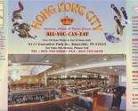 Hong Kong City Chinese American Italian Cuisine Menu Knoxville Tennessee... - $15.84