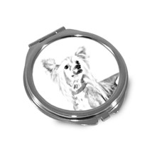 Chinese Crested Dog - Pocket mirror with the image of a dog. - £7.98 GBP