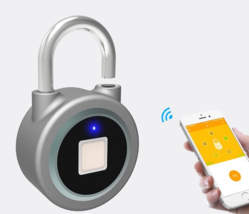 Smart lock fingerprint padlock mobile phone APP control Bluetooth unlocking lugg - £45.86 GBP