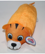 Nanco Tiger Cub 9" Orange Thin Plush Soft Toy Lying Tummy New Tag Stuffe... - $10.40