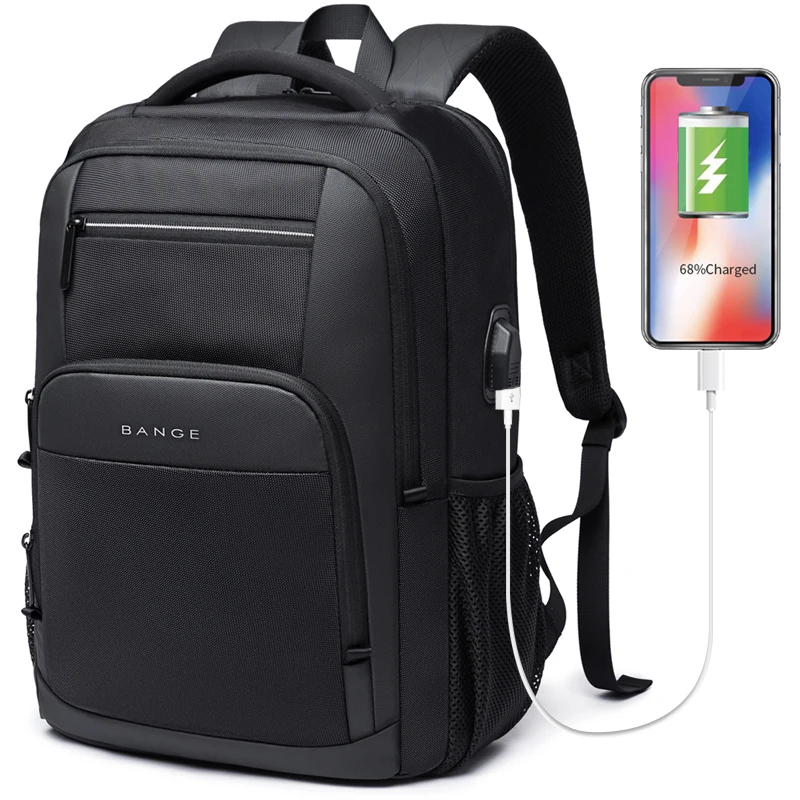BANGE Large Capacity 15.6 inch Laptop Backpack Durable Daily School Bag Multifun - £169.73 GBP