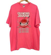 Grandma Shark T Shirt Hot Pink Size 2X Doo Doo Baby Gift For Mom Grandmo... - $9.90
