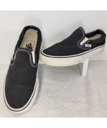 Vans Classic Slip On Unisex Womens 6 - Mens Size 4.5 US Black Canvas Sho... - $16.82