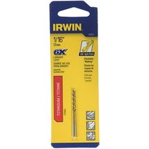 Irwin Drill 1/16 TIN JL 135' CARDED - $7.95