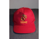 NEW MILITARY USMC U.S. MARINE CORPS RED CAP W/ EGA ADJUSTABLE ONE SIZE F... - $19.57