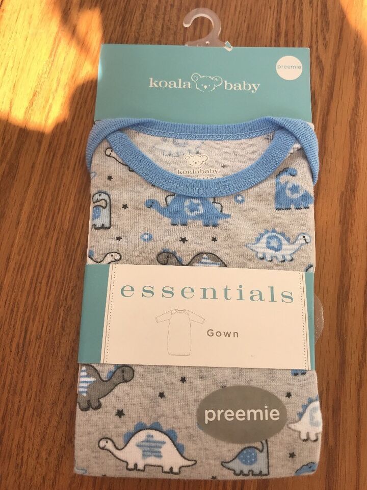 Boys Koala Baby Essentials Gown Size Preemie-BRAND NEW-Ships N 24h