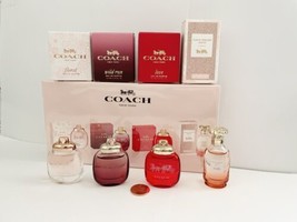 4 Piece Coach Women’s Fragrance Mini Gift Set Dabber Splash 0.15oz 4.5mL - £58.57 GBP