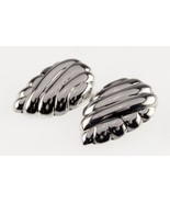 Sterling Silver Clip-On Leaf Earrings Gorgeous - £94.22 GBP