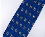 Chinese Calligraphy Fu Good Luck Fortune BLUE#1 Necktie - $19.99