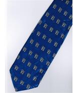 Chinese Calligraphy Fu Good Luck Fortune BLUE#1 Necktie - $19.99