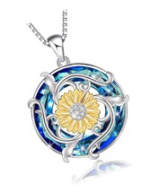 Flower Necklace Daisy Sunflower Lotus Necklaces for Women - £141.10 GBP
