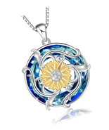 Flower Necklace Daisy Sunflower Lotus Necklaces for Women - £140.10 GBP