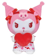 Kuromi Holding Heart Valentine Plush Toy 9.5 Inch New w/tag Sanrio - $29.81 CAD