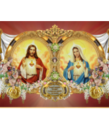 Hearts of Jesus and Mary 8 by 10 Printii - $7.00+