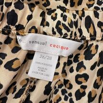 Cacique Leopard Print Pajama Set 26/28 Polyester Top &amp; Pants Womens Slee... - $24.00