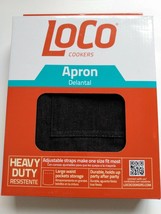 LOCO COOKERS HEAVY DUTY APRON-BLACK Denim - $15.99